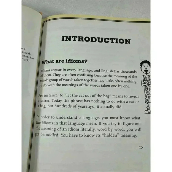 scholastic IDIOMS Dictionary: Speech and‎ Language and Figurative language book - Picture 4 of 6